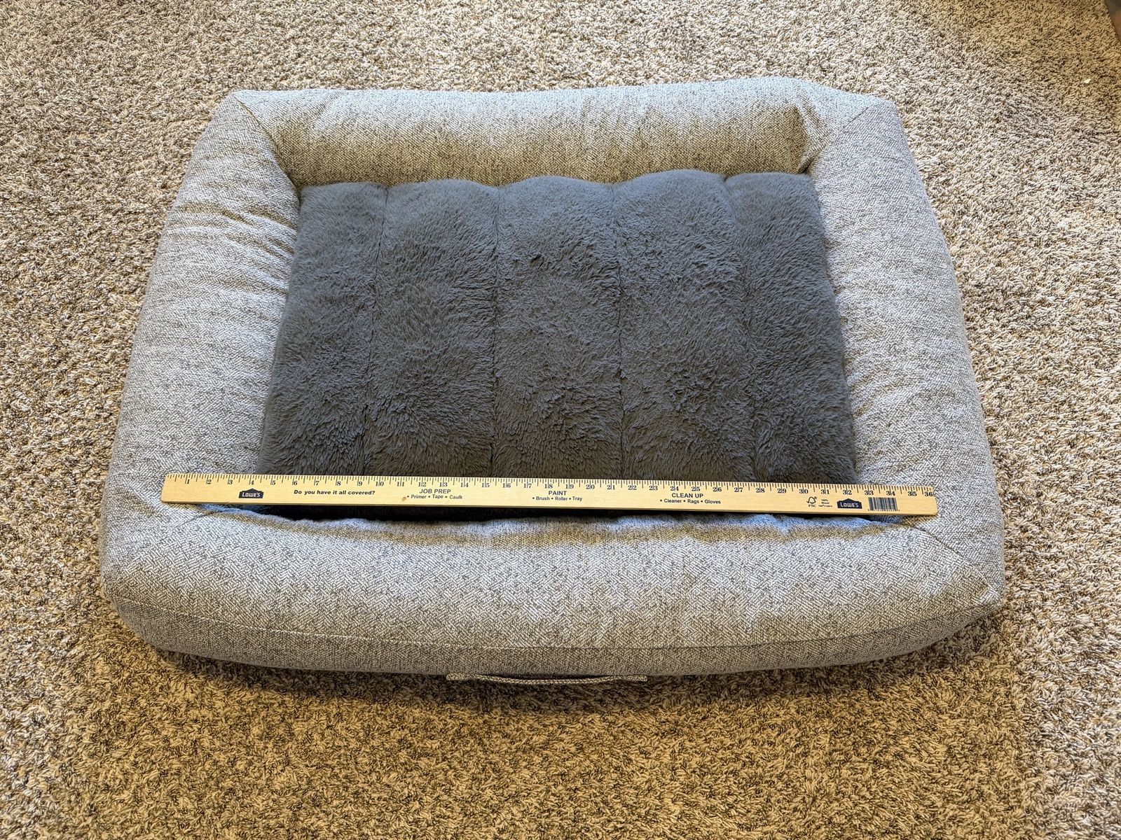 Large Dog Pet Bed 32" x 42"- Removable & Washable Cover
