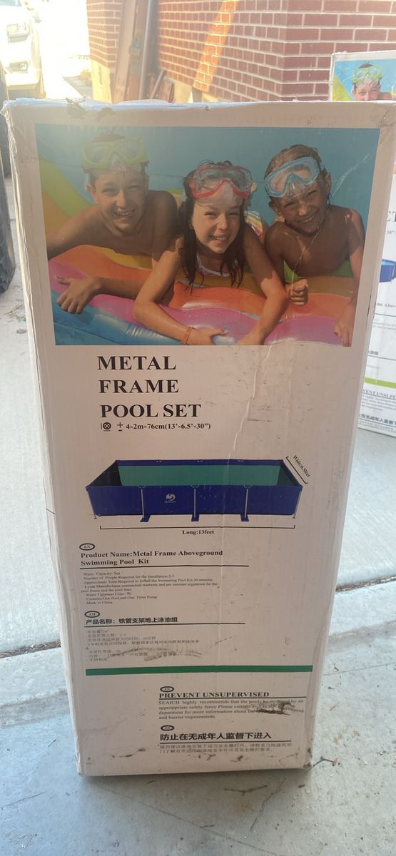 Above ground pool.