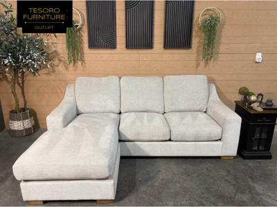 DILLARD REVERSIBLE CHAISE SECTIONAL WE OFFER DELIVERY