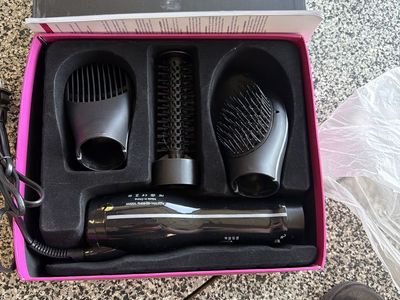LESCOLTON 1000W 3-in-1 Hair Dryer Brush Styler Volumizer Smoothing Curling Tool - New In Box