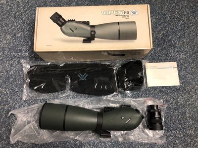 Vortex Viper HD 20-60x80 Angled Spotting Scope & Mountain Pass Aluminum Tripod With Pan Head
