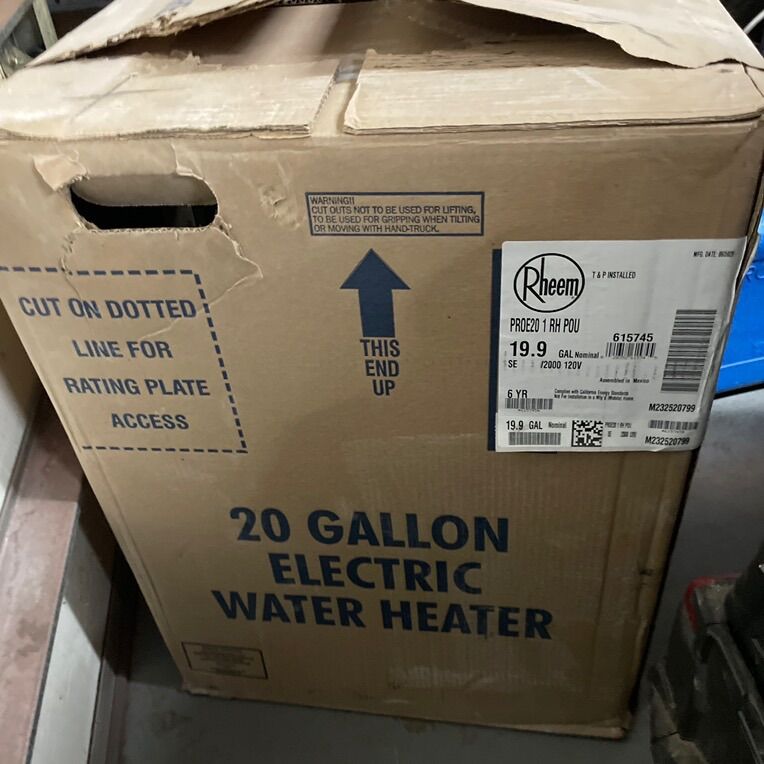 Brand New 20 G Electric Water Heater