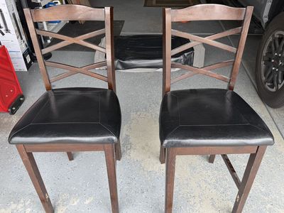 FOR SALE: TWO DINING CHAIRS AND TOWER FANS