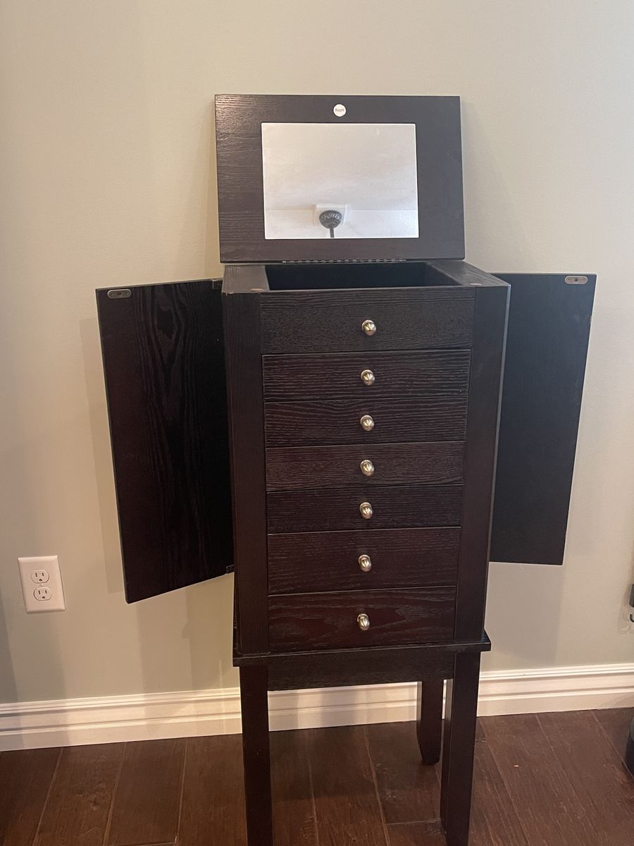 Free Standing Jewelry Armoire