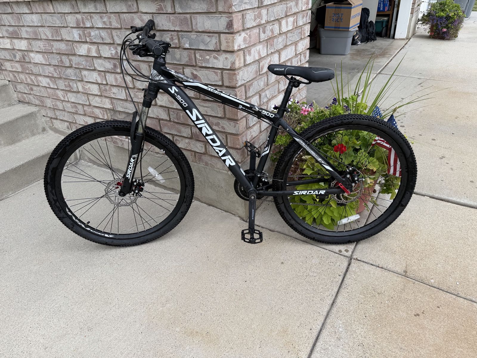 SIRDAR S-900 Black Mountain Bike - Full Suspension, Disc Brakes, 29" Wheels