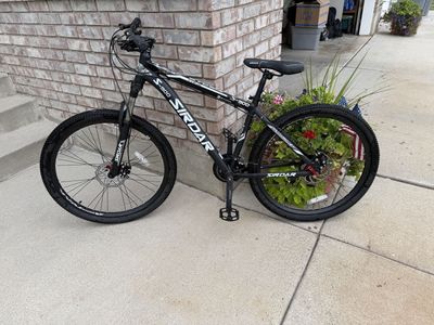 SIRDAR S-900 Black Mountain Bike - Full Suspension, Disc Brakes, 29" Wheels