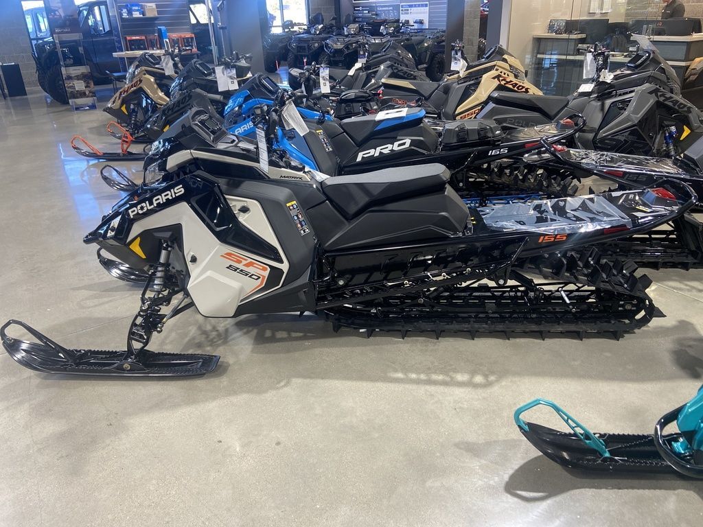 2025 Polaris® 850 RMK SP 155 Mirage Gray / Gloss Black