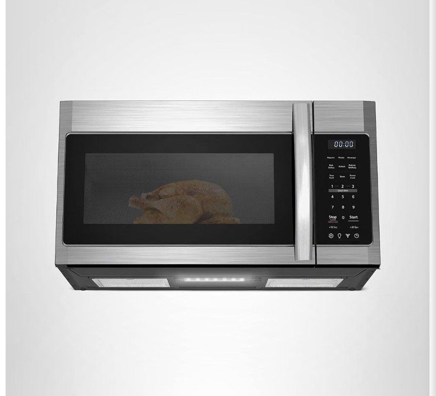 NEW BLACK+DECKER 1.7 cu. ft. Stainless Steel Over the Range Microwave Oven