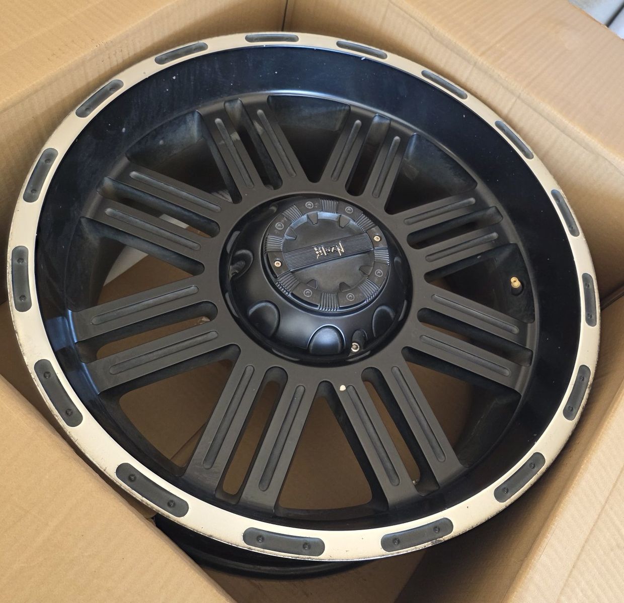 20” Black Truck Wheels 6-lug – came off Ford F-150