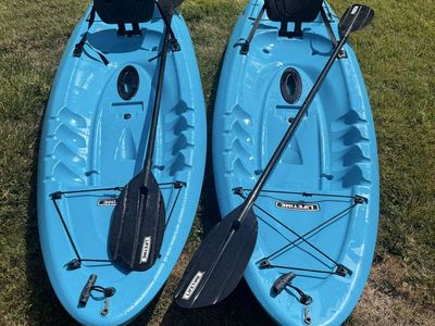 Lifetime Hydros Kayaks With Paddles - $85 Each