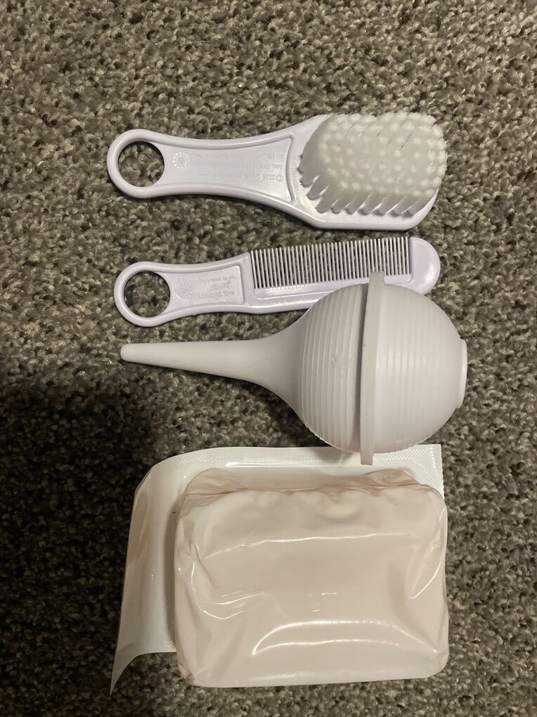 Baby Brush, Comb, Boogy Sucker, Bath Spung, Soap
