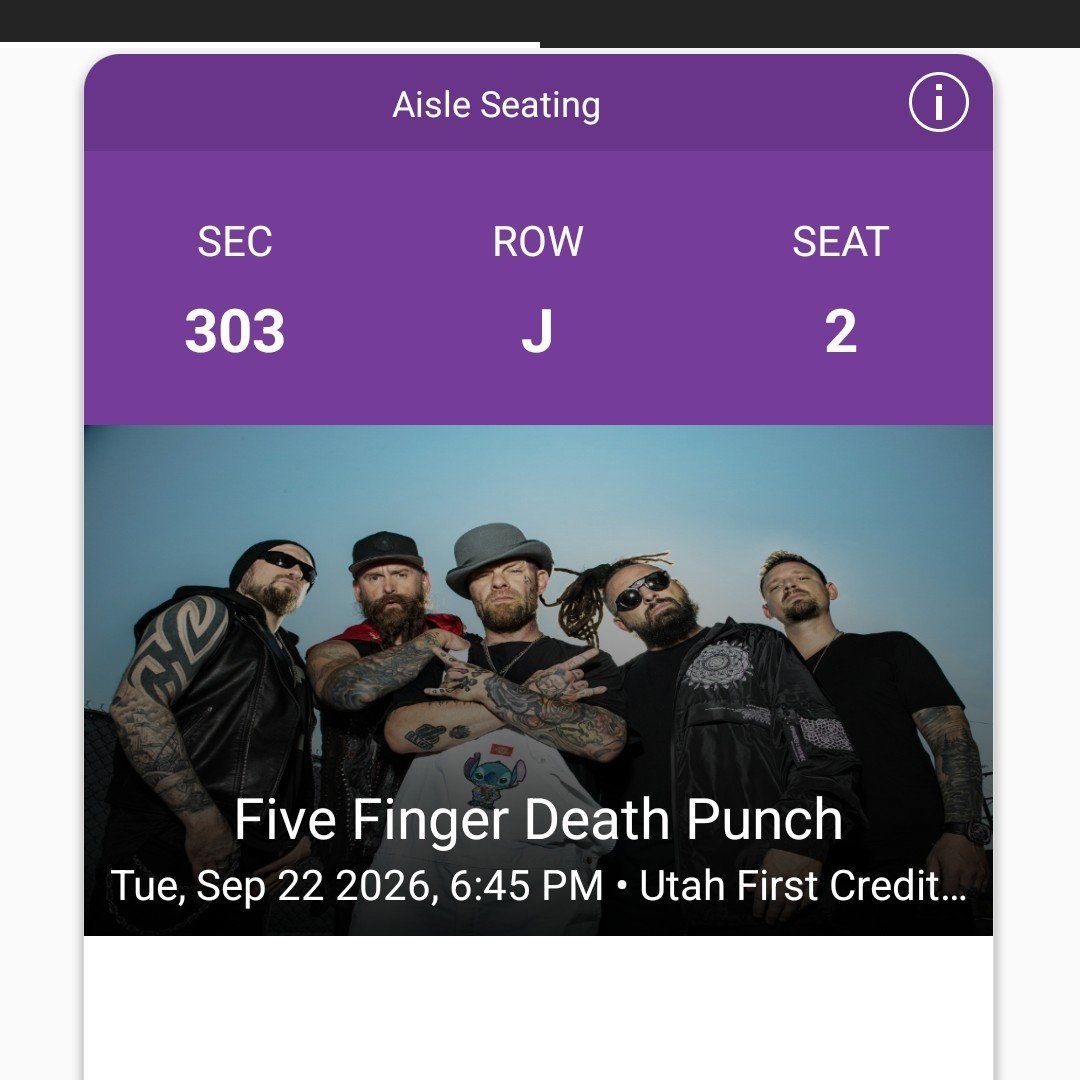 Five Finger Death Punch/Cody Jinks 9/22