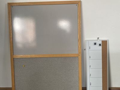 Bulletin Board + Weekly Planner Whiteboard (Set)