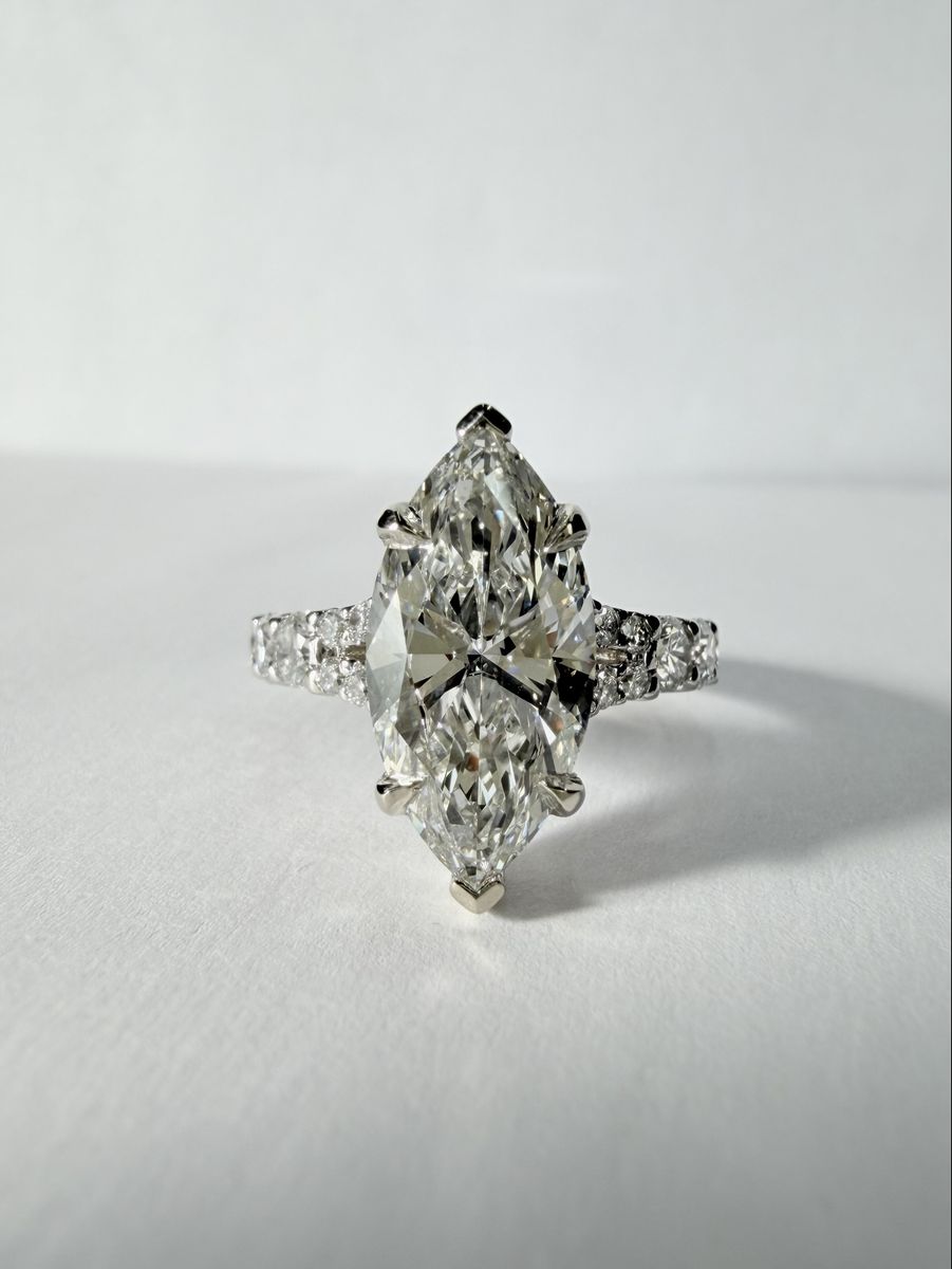 Marquise Cut Lab Grown Diamond Ring