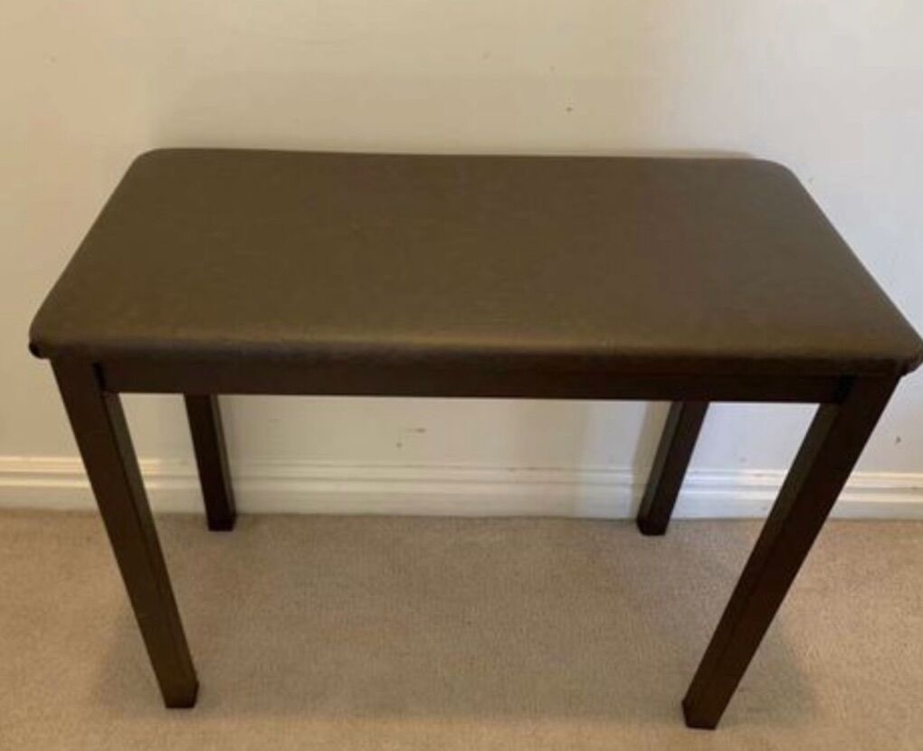 Brown Or Black Piano Bench