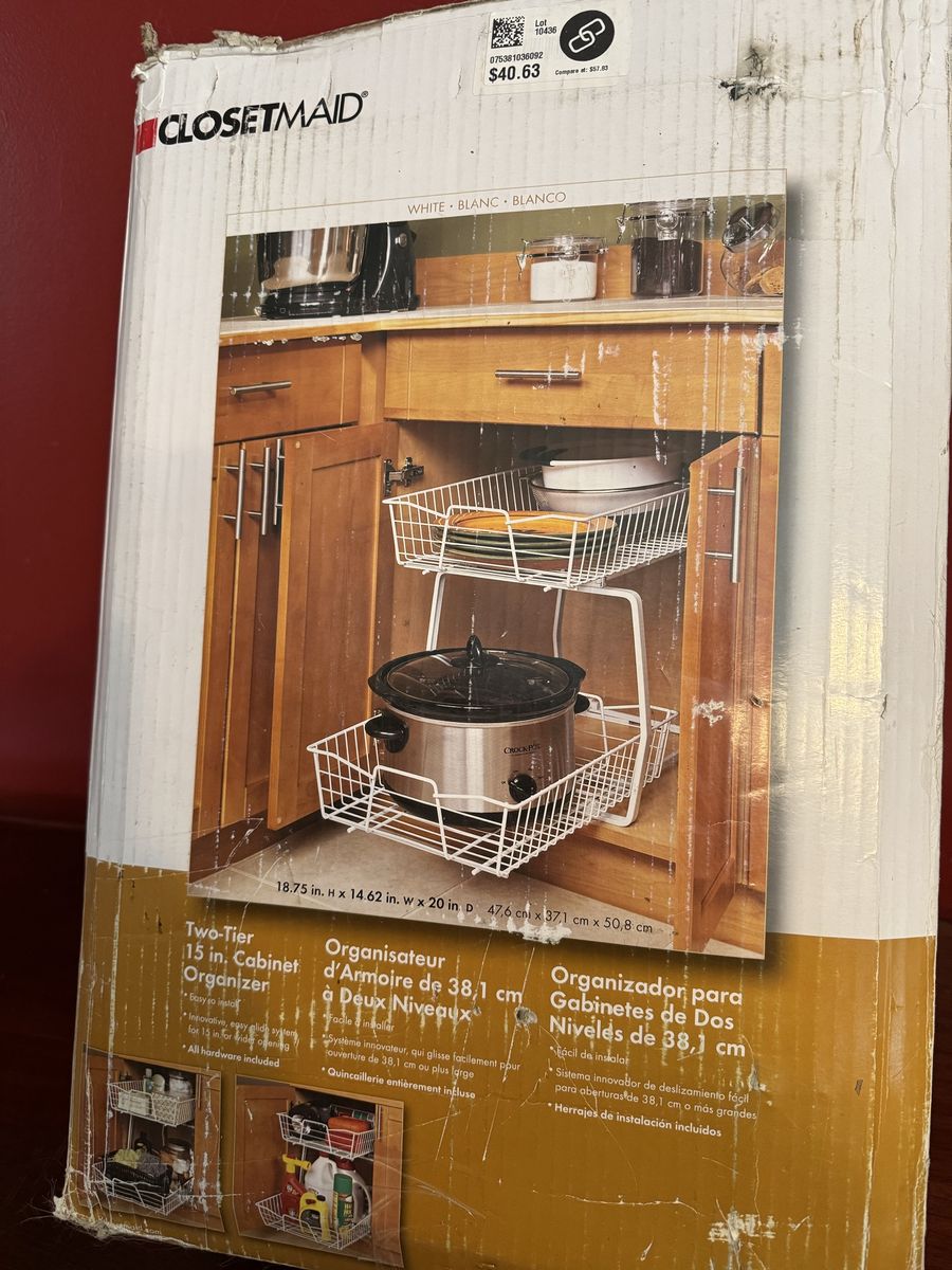Kitchen Cabinet Organizer Two Tier ClosetMaid