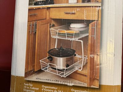 Kitchen Cabinet Organizer Two Tier ClosetMaid
