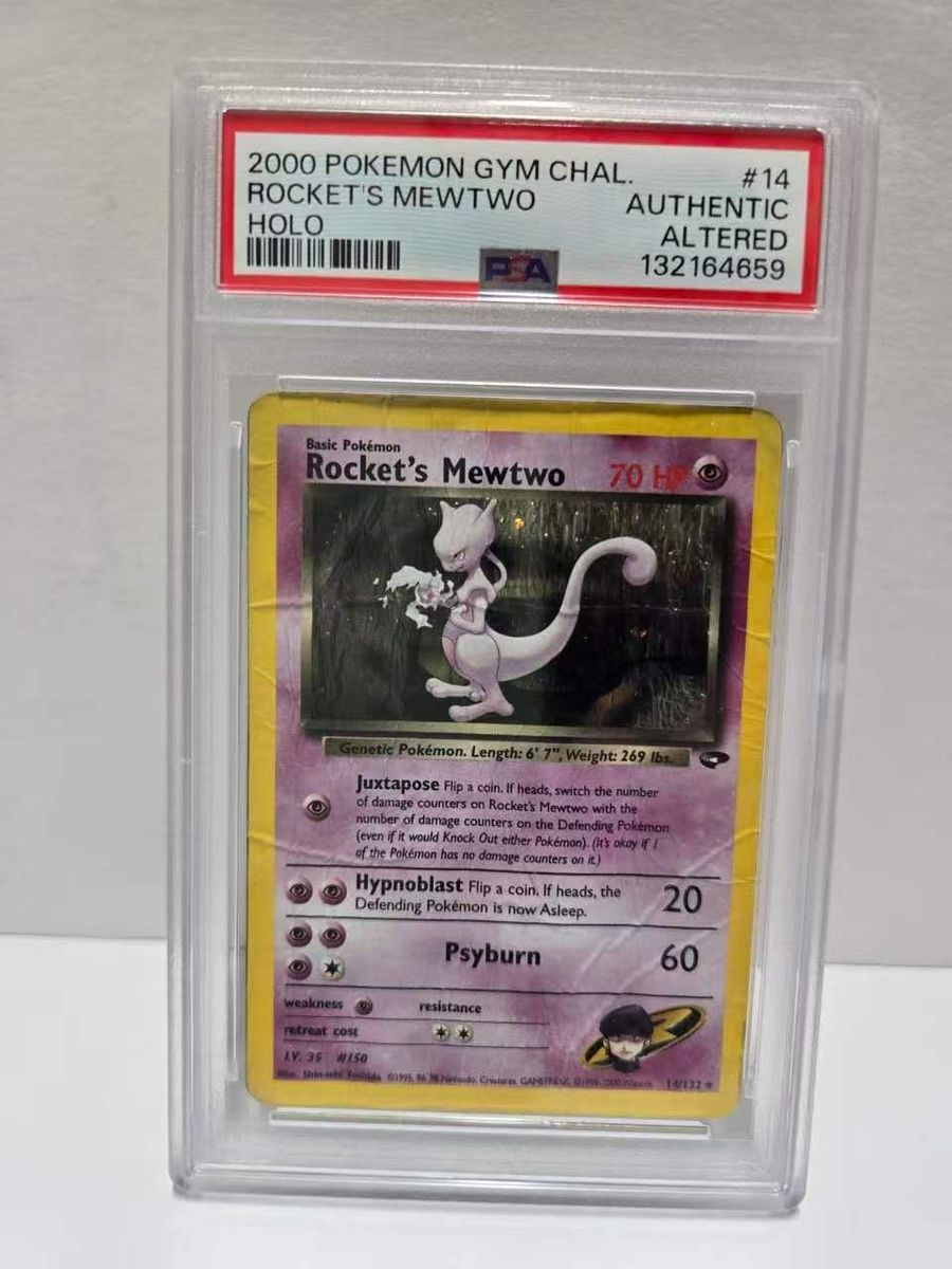 Rocket’s Mewtwo Gym Challenge Authentic Altered