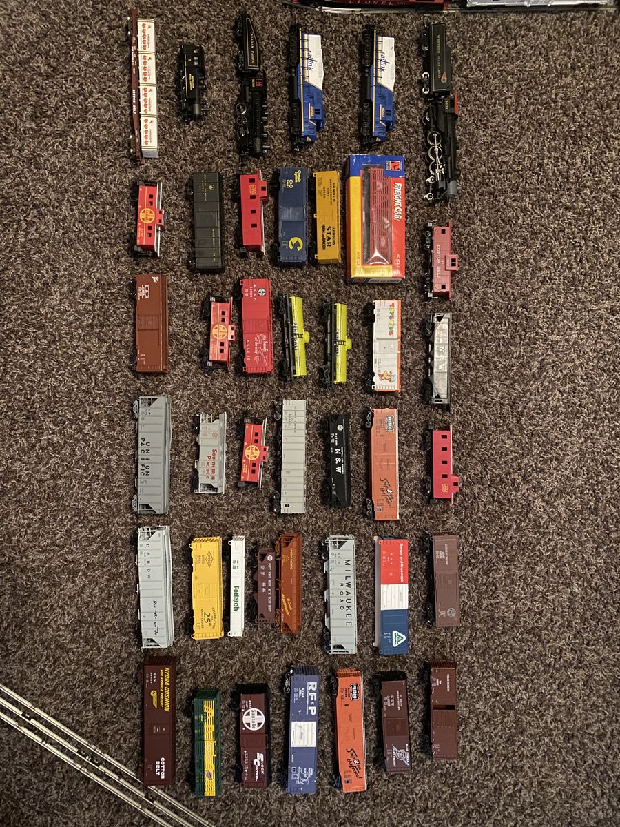 HO Scale Train Lot and Layout