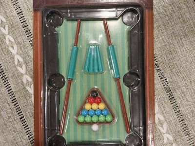 Classic Games Mini Pool Table Game Set for Kids Ages 3+ - New in Package