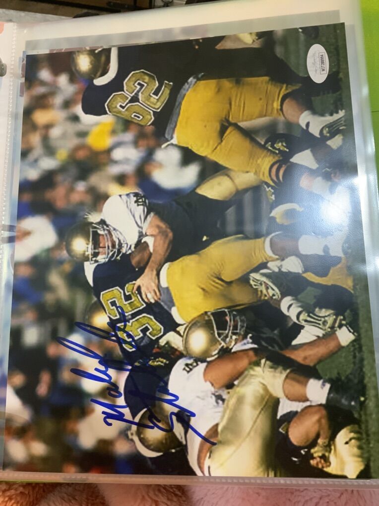 Bears and Notre Dame Signed 8X10s Available