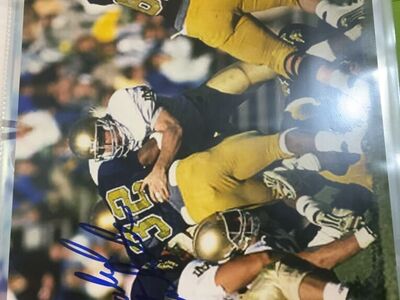 Bears and Notre Dame Signed 8X10s Available