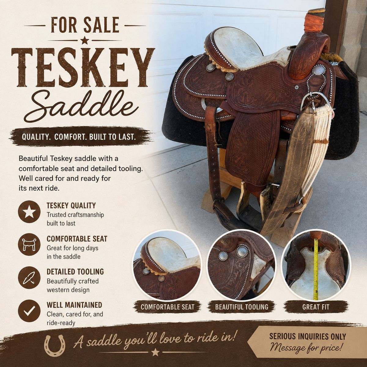 Teskey Western Saddle