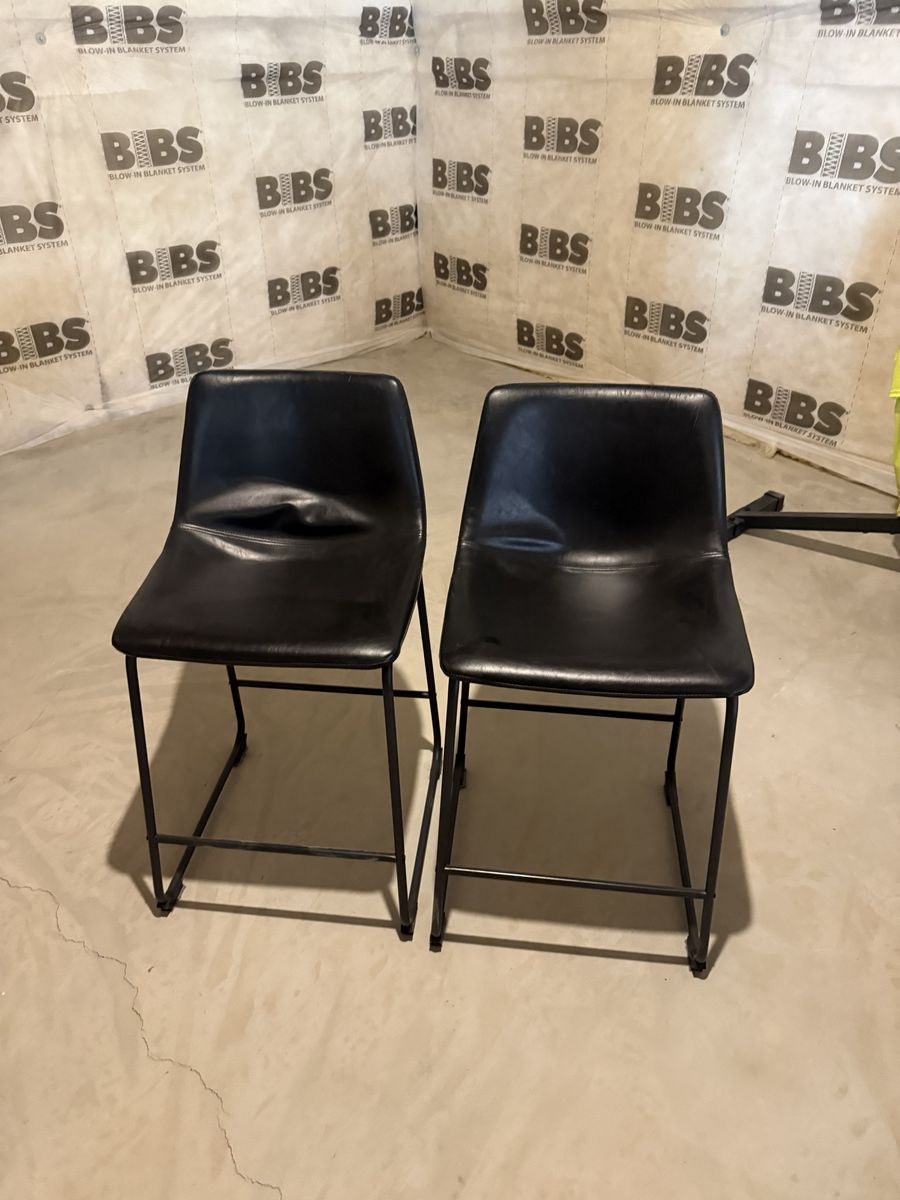 Black barstools
