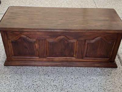 Solid Cedar Blanket Chest | Storage Trunk
