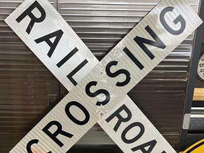 Railroad Crossing Sign 48x48