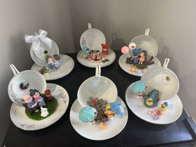 Tea cup & saucer gifts (10.00 each)