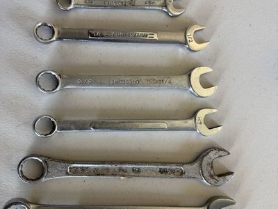 7pc Mixed Wrench Lot - Craftsman, Truecraft, Crescent, More