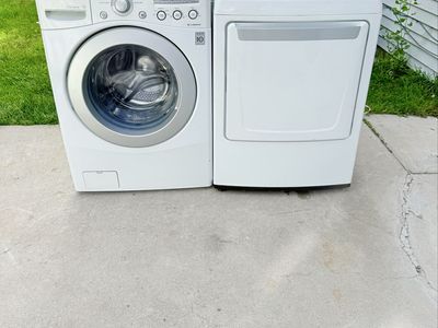Washer and electric dryer
