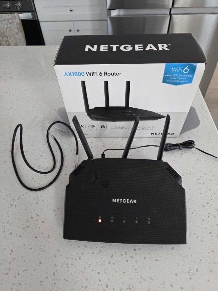 Router- NETGEAR WiFi 6 AX1800