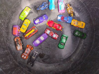 FUNDRAISER-Assorted Lot of 18 Die-Cast Toy Cars - Hot Wheels, Matchbox Style Vehicles - Various Colors & Styles