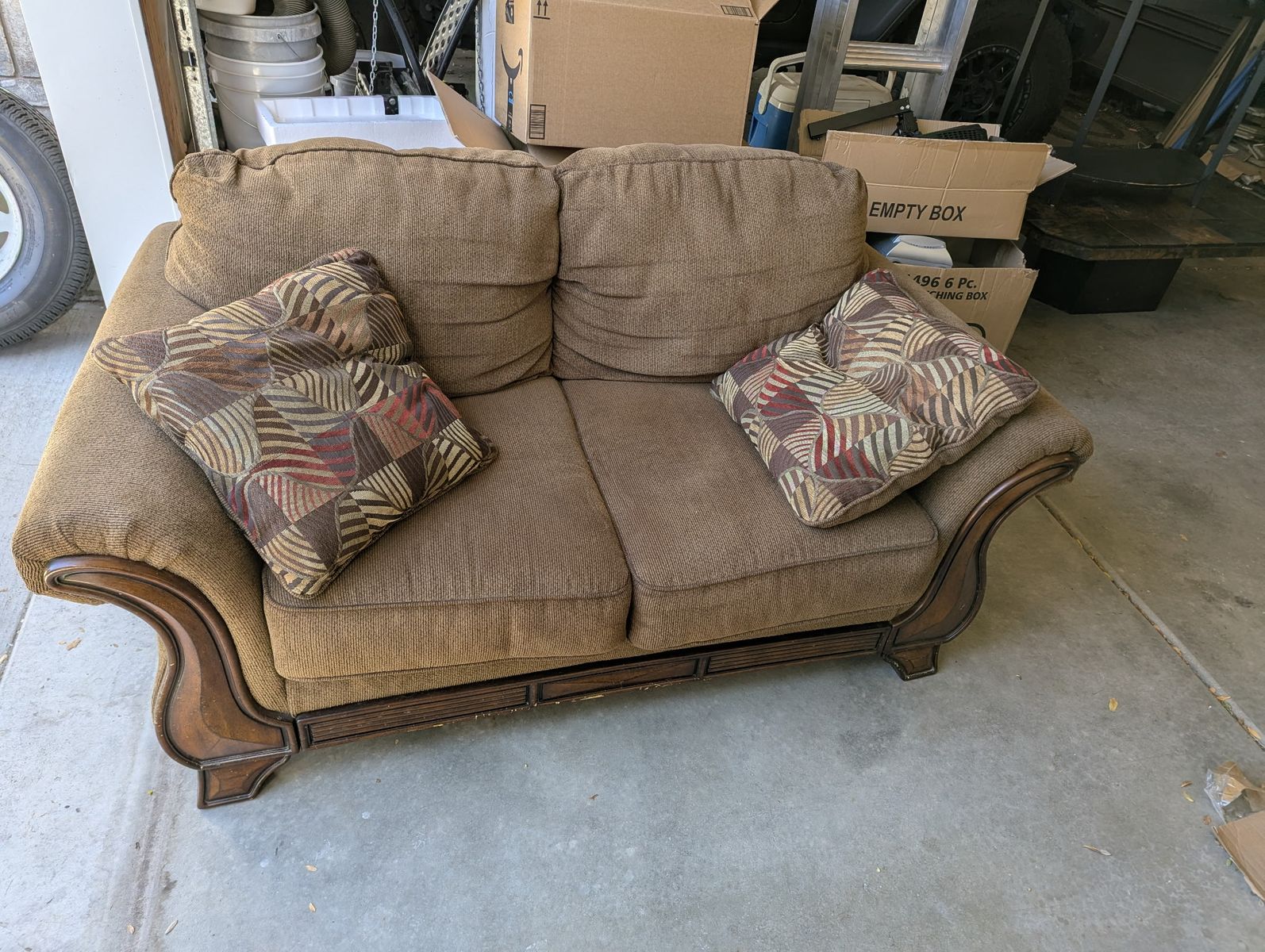 Couch and loveseat