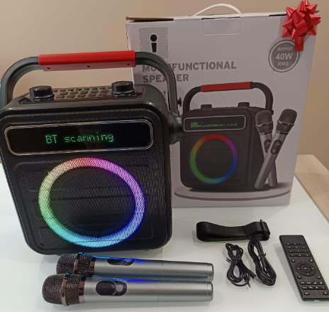 New in box Karaoke Machine with 2 Microphones