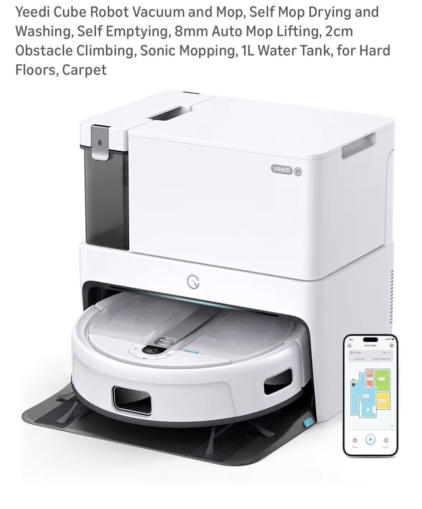 Yeedi Cube Robot Vacuum Mop