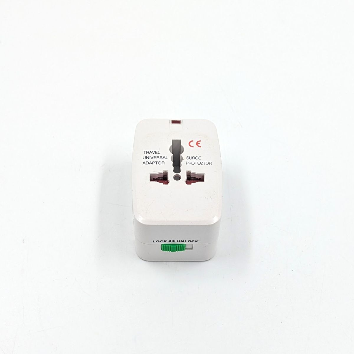 Universal Travel Power Plug In Adaptor Surge Protector White