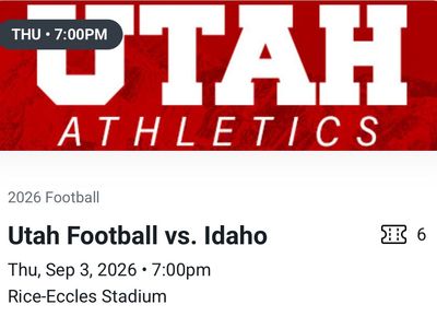 2 Utah Vs Idaho Football tickets - great seats