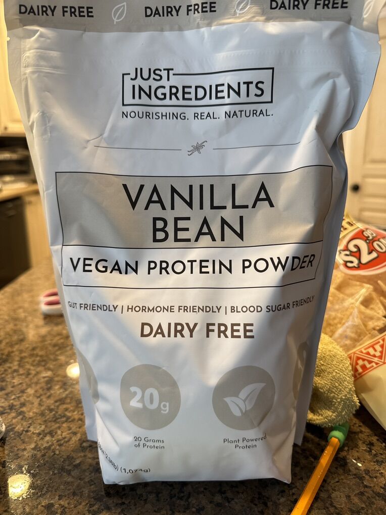 New Just Ingredients Vanilla Bean Protein Powder