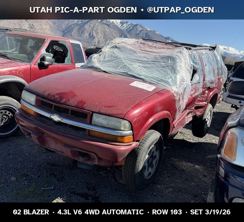 2002 Chevrolet Blazer Parts - UTPAP Ogden