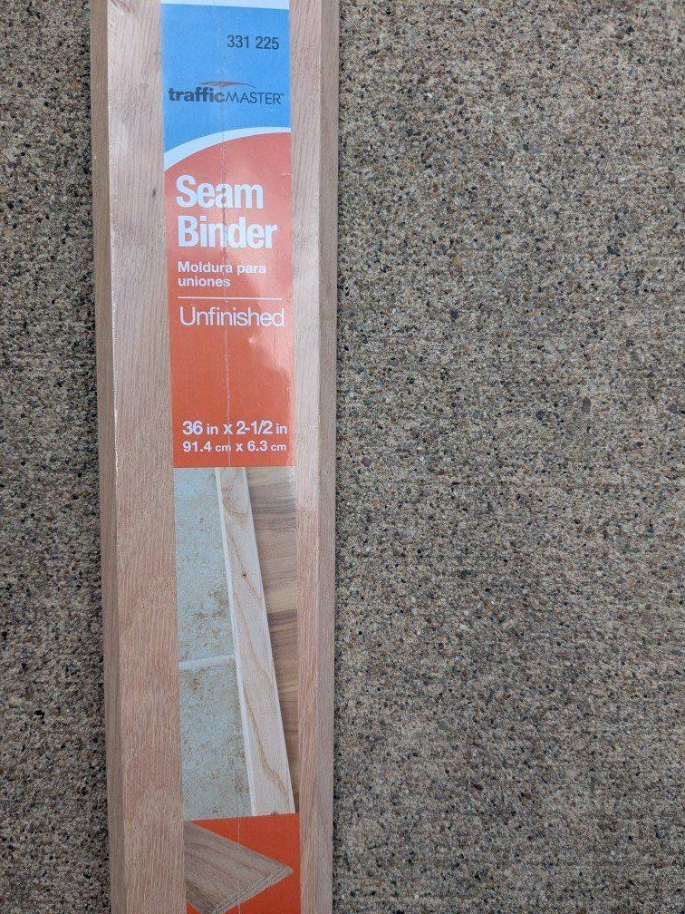 New 36 inch Traffic Master Brand Seam Binder, Wood