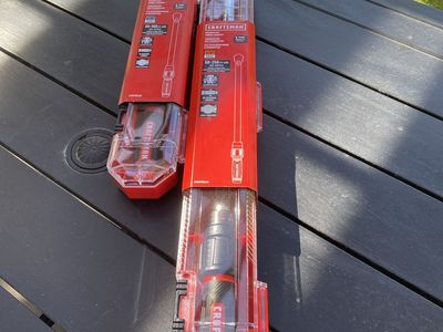 Craftsman CMMT99433 & CMMT99434 Micrometer Torque Wrenches - 3/8" & 1/2" Drive Set