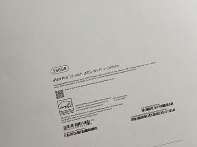 iPad Pro M5 256 gb Cellular + Wifi