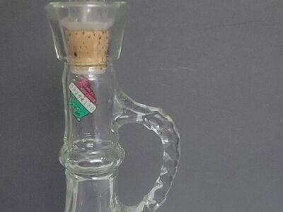 Large glass decanter