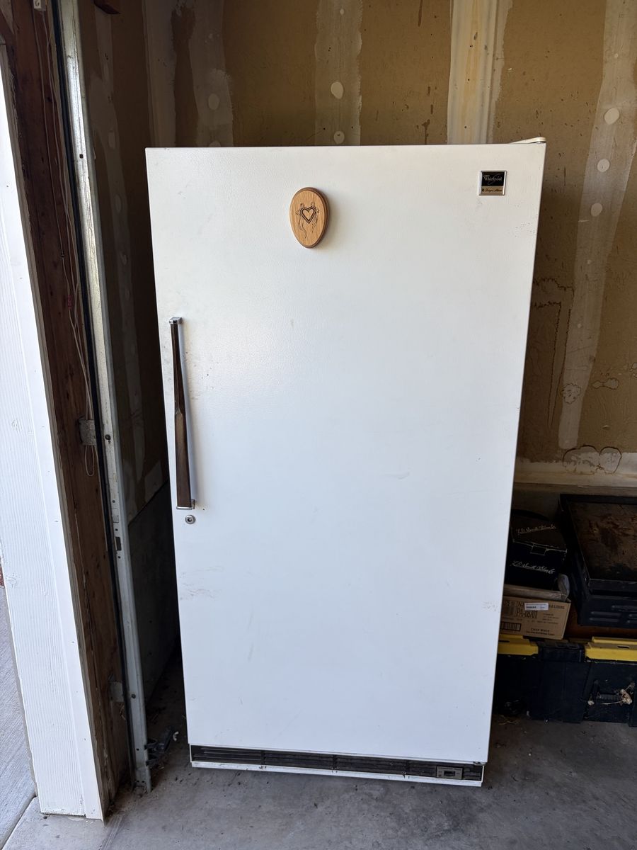 Kenmore White Upright Freezer - Clean & Functional