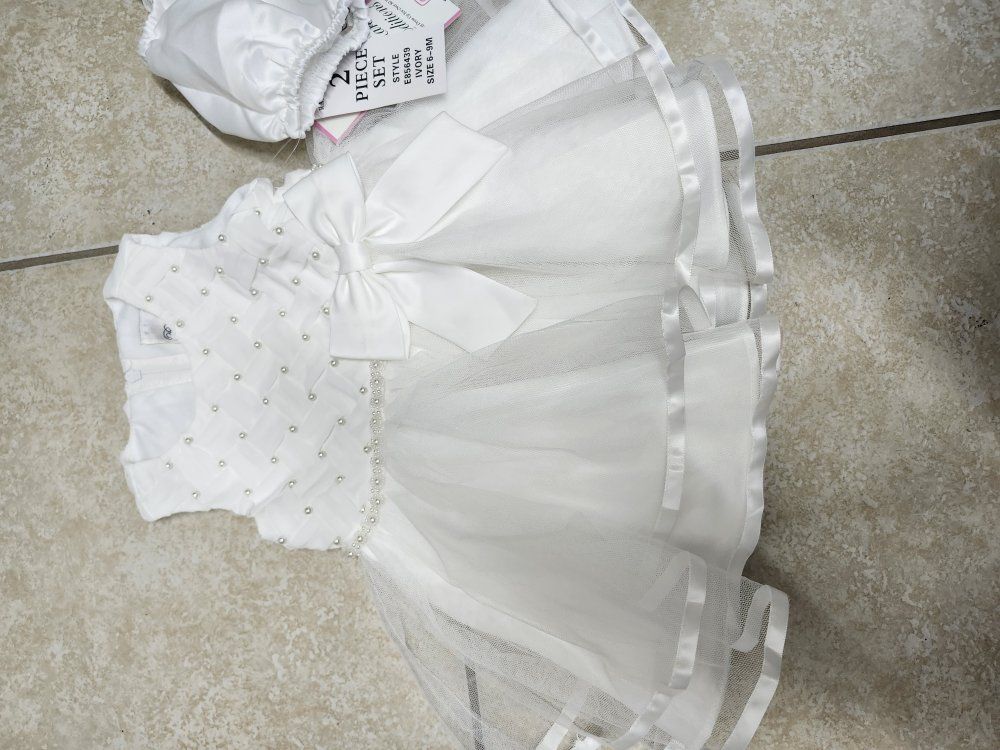 Baby Blessing Dress. White Baby Dress