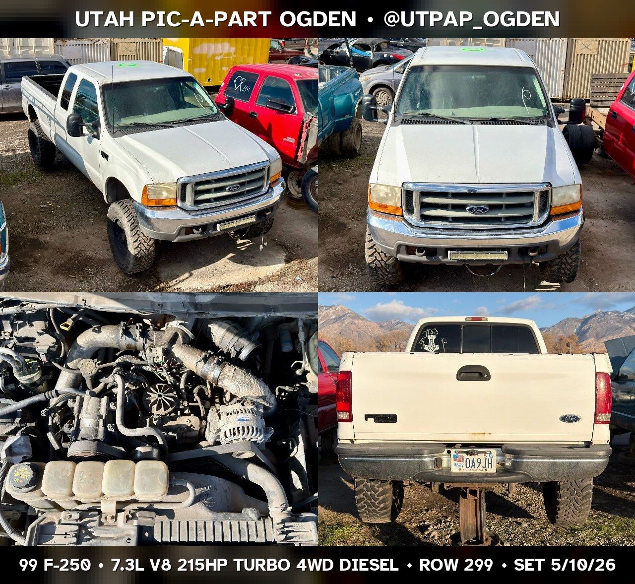 1999 Ford F-250 Parts - UTPAP Ogden