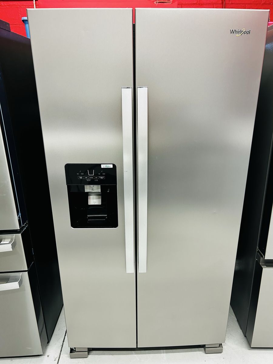 Whirlpool Stainless Steel Side By Side Refrigerator 24.6 Cu Ft Brand New